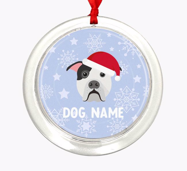 Snowflake: Personalized {breedFullName} Christmas Decoration